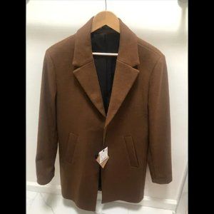 ZARA Overcoat Tobacco Brown (NEW)